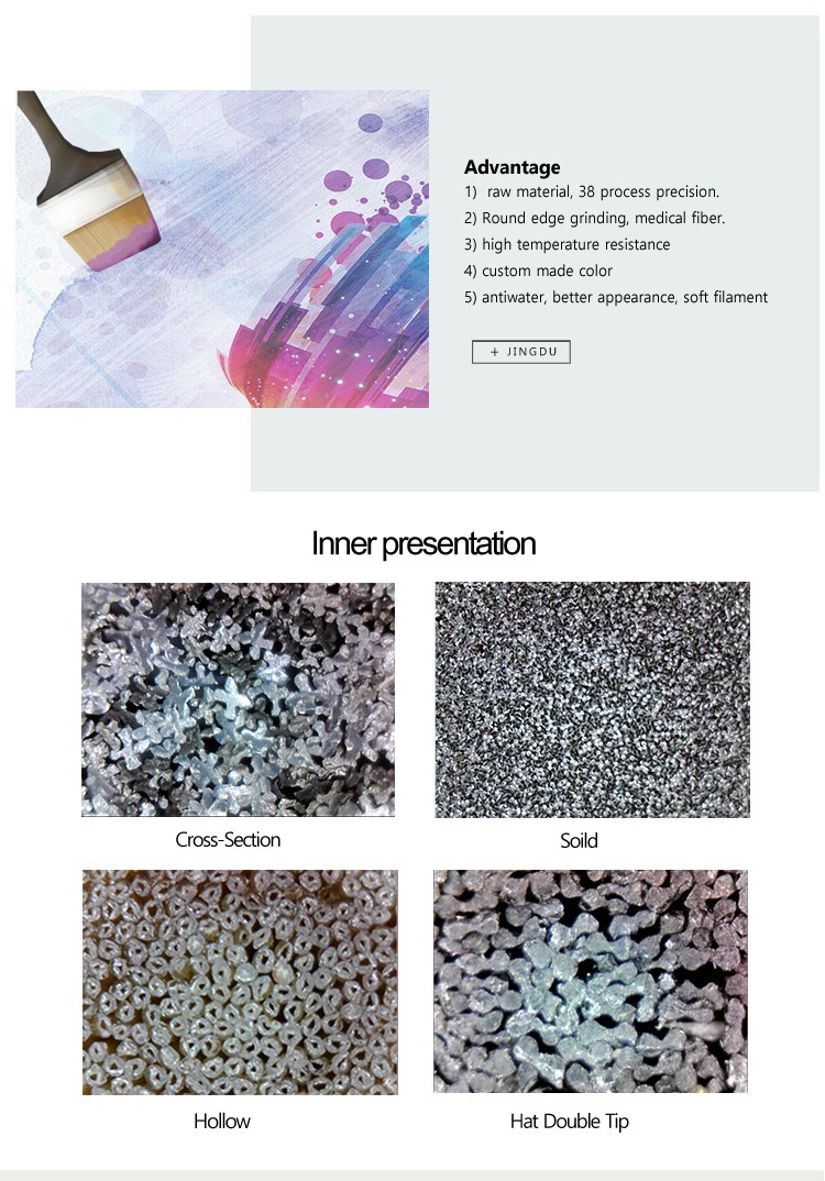 hair brush fibers