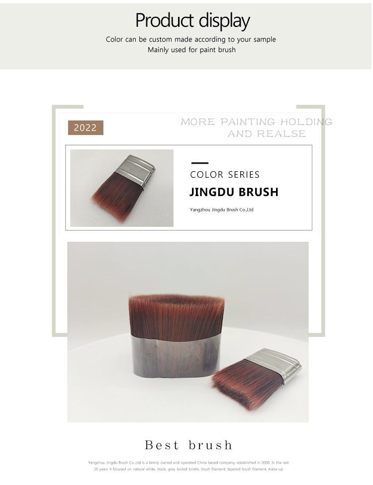 synthetic bristles that are perfect for water-based painting.