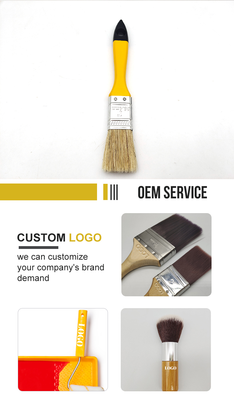 Colored tapered bristles Colored tapered bristles