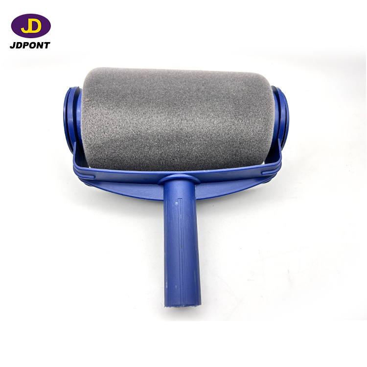 Roller Brush with blue plastic handle