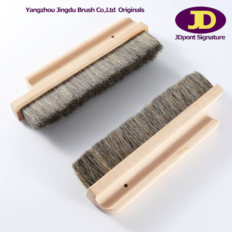 natural black bristle brush head